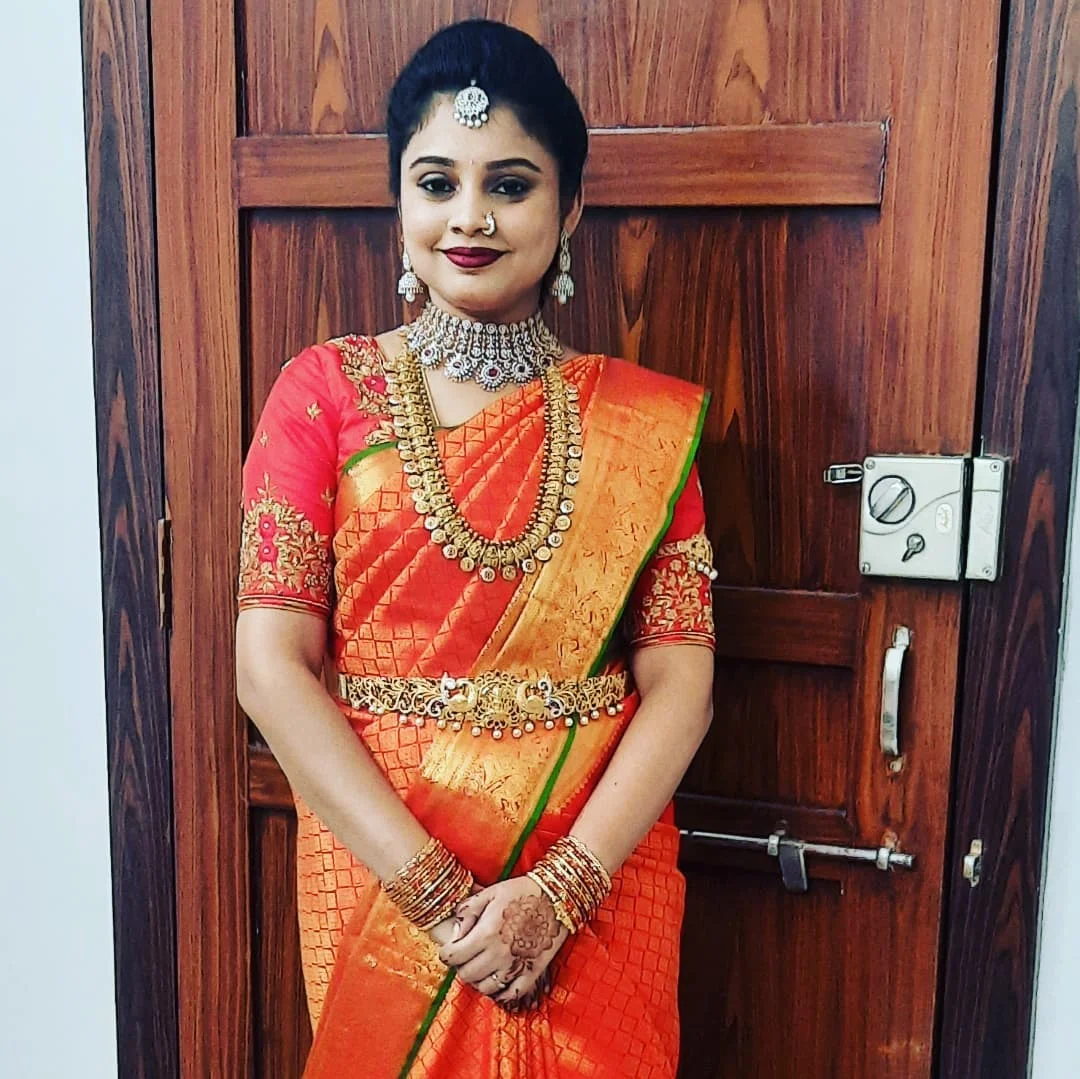 glam engagement makeup transformation bridal style makeup Hyderabad studio professional look