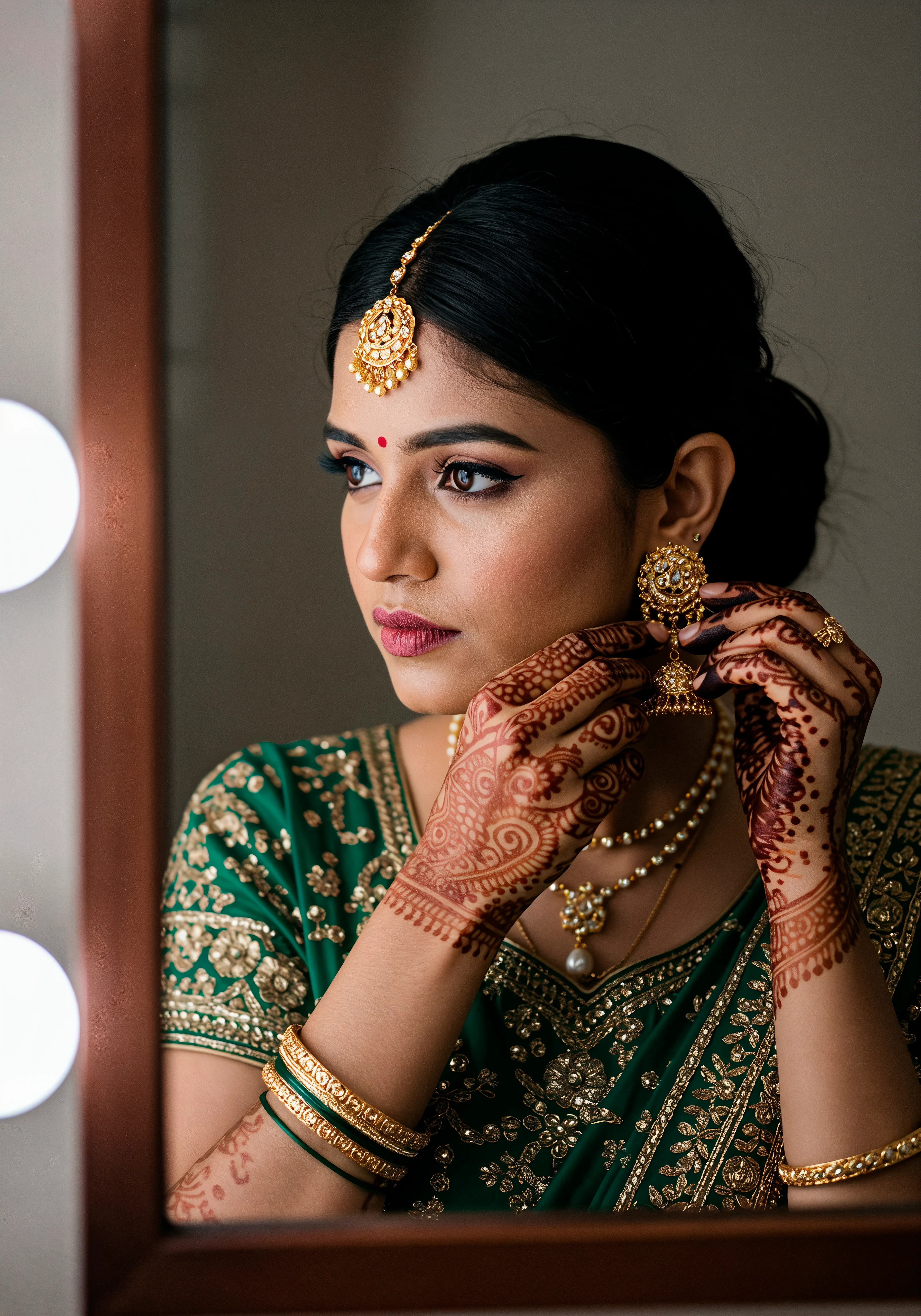 HD bridal makeup artist in Moulali Hyderabad by Yamini Makeovers