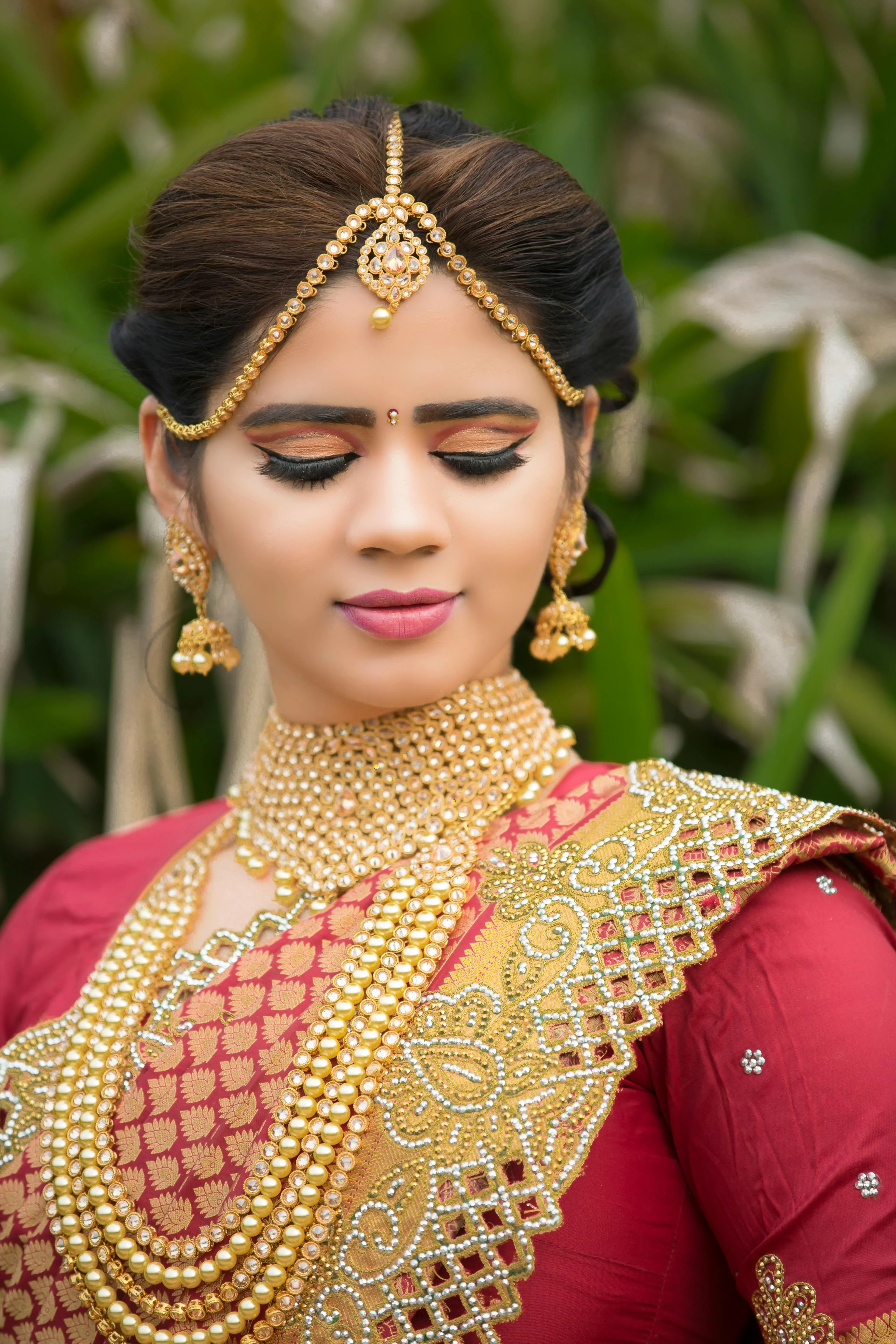 Elegant wedding bridal makeover in Hyderabad by Yamini Makeovers
