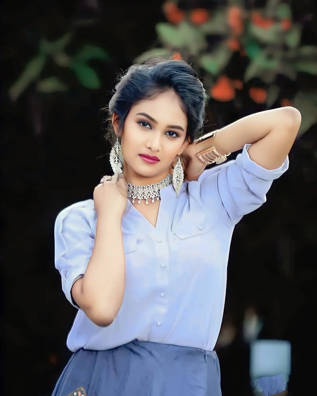 bridal engagement makeup Hyderabad soft glam natural glow HD finish