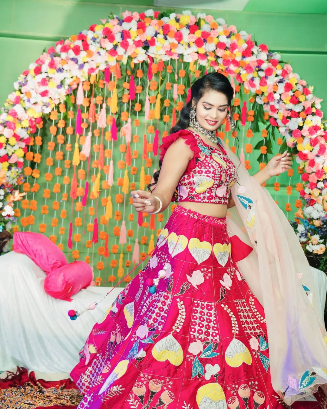 smokey eye party makeup Hyderabad night function bridal glam look