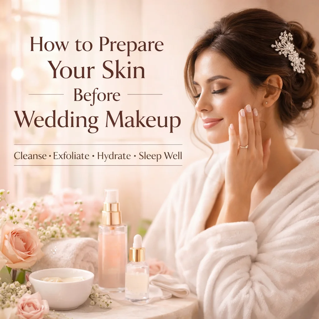 Bridal skincare routine for glowing wedding skin